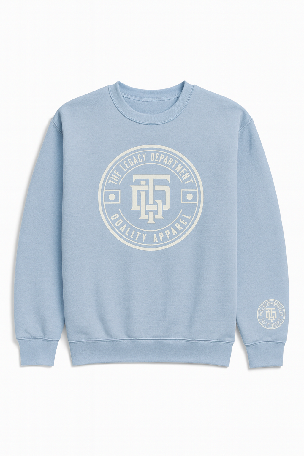 Sky Blue Legacy Logo Crewneck Sweatshirt – The Legacy Department Premium Apparel
