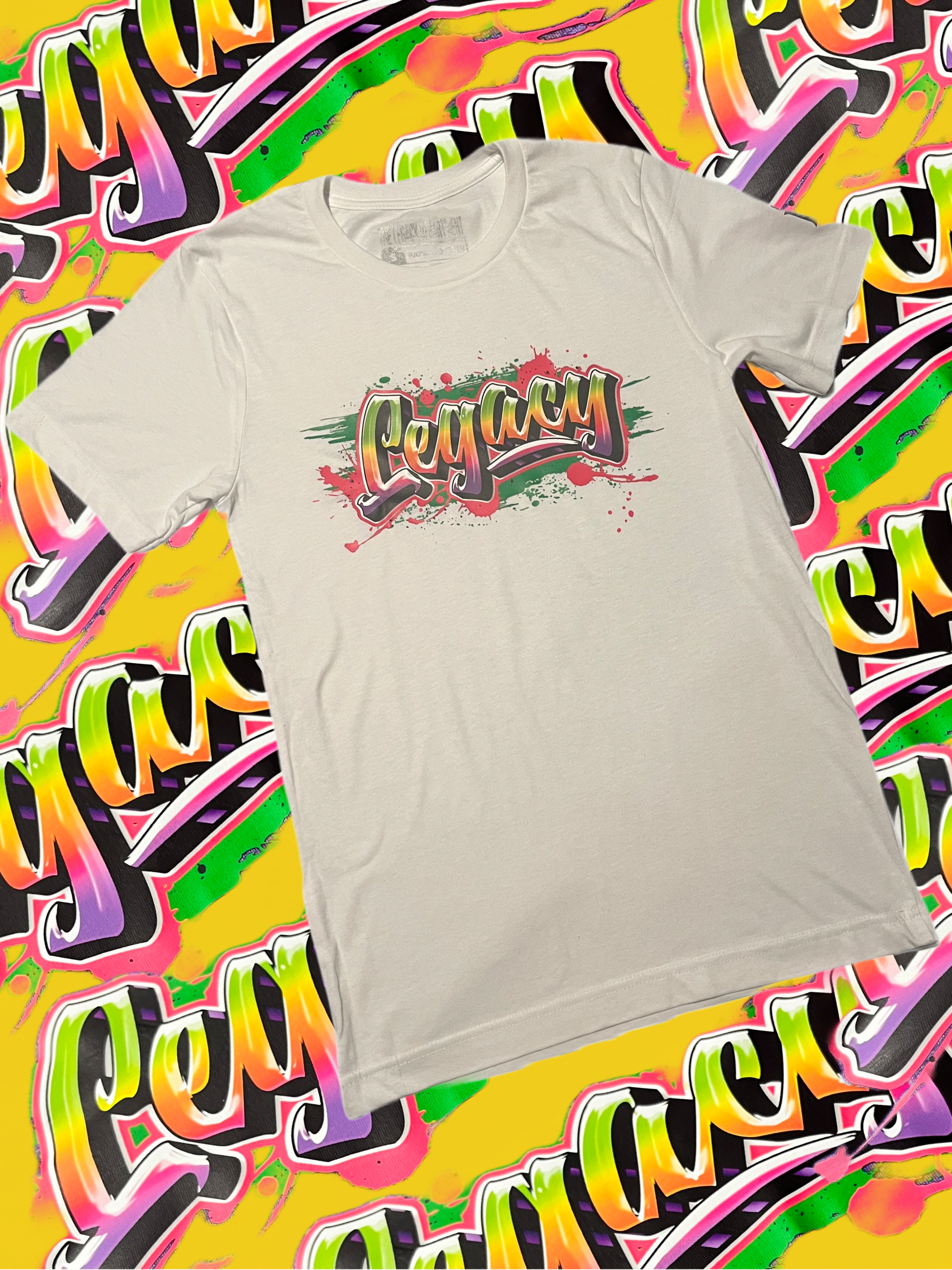 Legacy Graffiti Tee - White (Men) – The Legacy Department