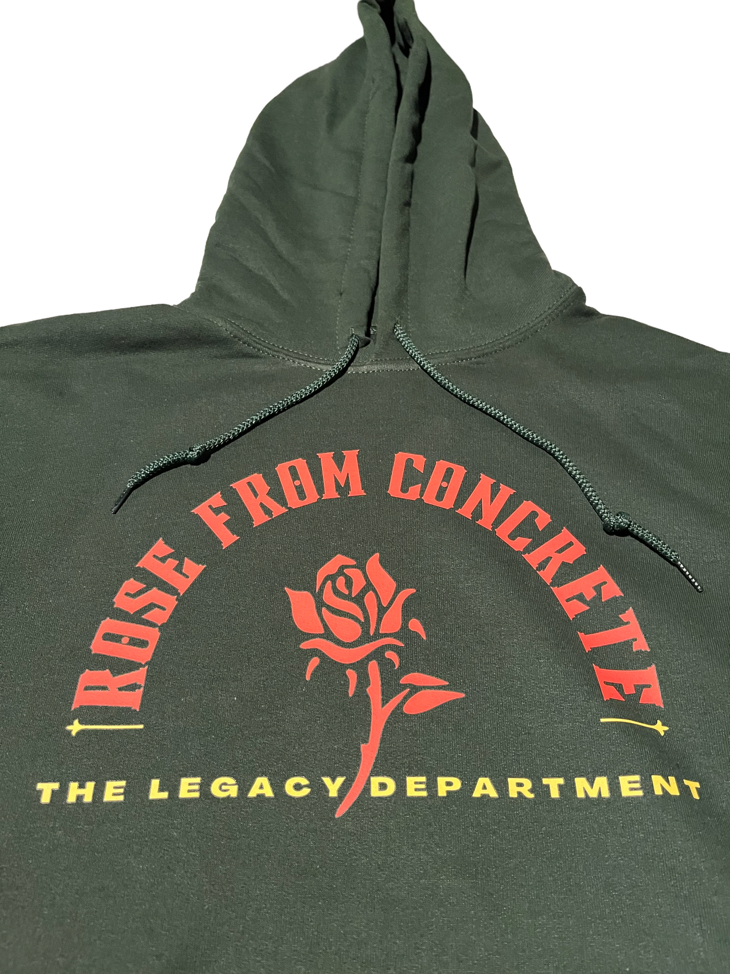 "Rose From Concrete" Hoodie - Hunter Green