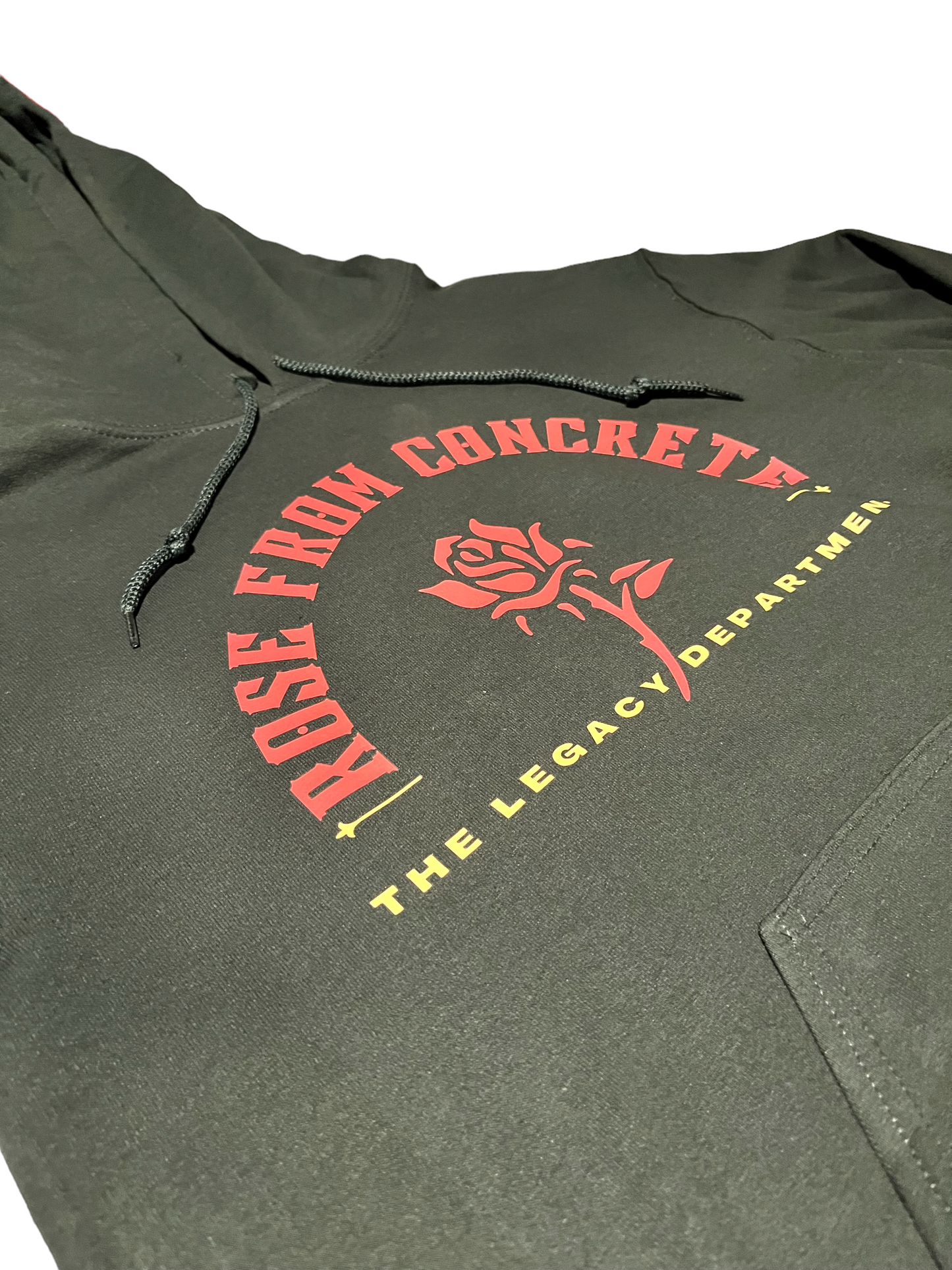 "Rose From Concrete" Hoodie - Hunter Green